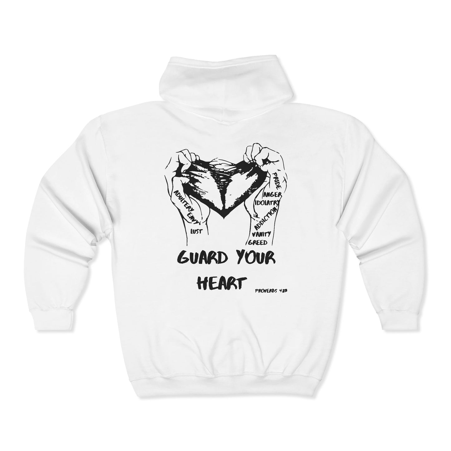 Guard Your Heart Zip Up Hoodie