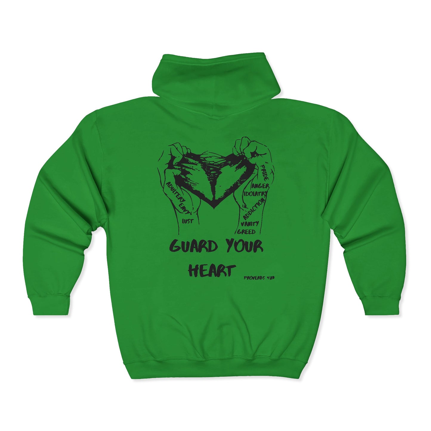 Guard Your Heart Zip Up Hoodie